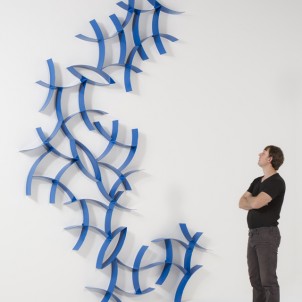 Curves 8 (blue) , Morgan Robinson, 2015